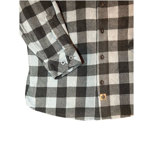 Legendary Whitetails Flannel Jacket Black/Grey Plaid Men’s Size Large Tall - Picture 2 of 8